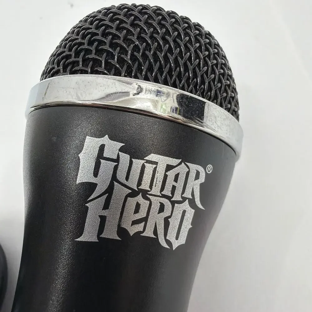 Guitar Hero Wired USB Microphone MINE-UR20 Black Tested Working